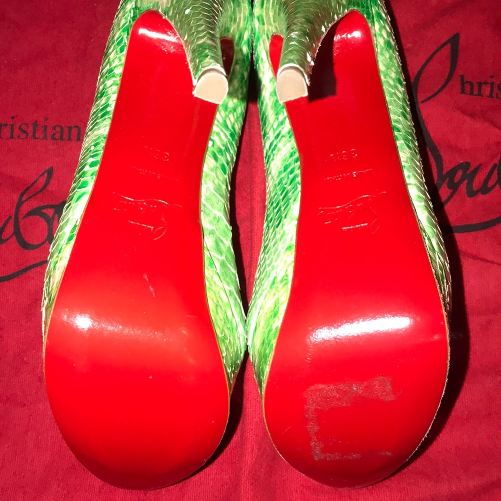 Christian Louboutin Python Daffodile Pumps - image 3